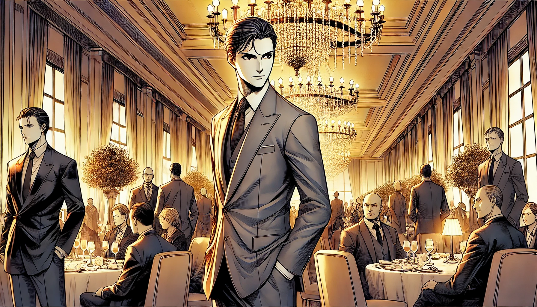 Marcus in a corporate setting